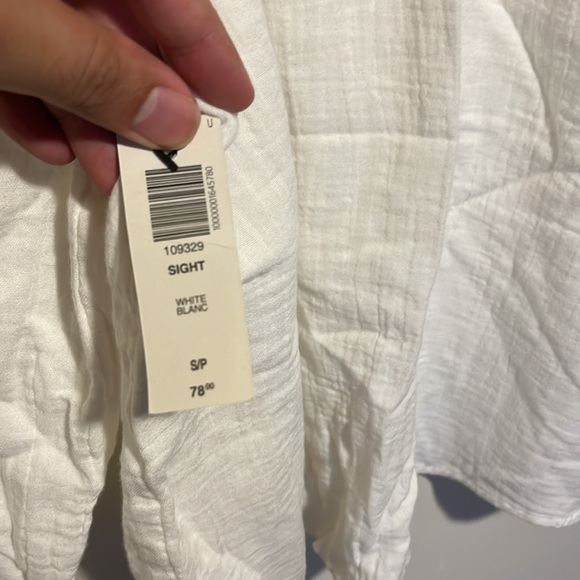 NWT White S Wilfred Free Sight Blouse - Picture 7 of 9